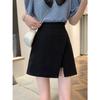 Women's High Waist A Line Slit Bodycon Mini Skirt Casual Fall Pencil Skirt Short