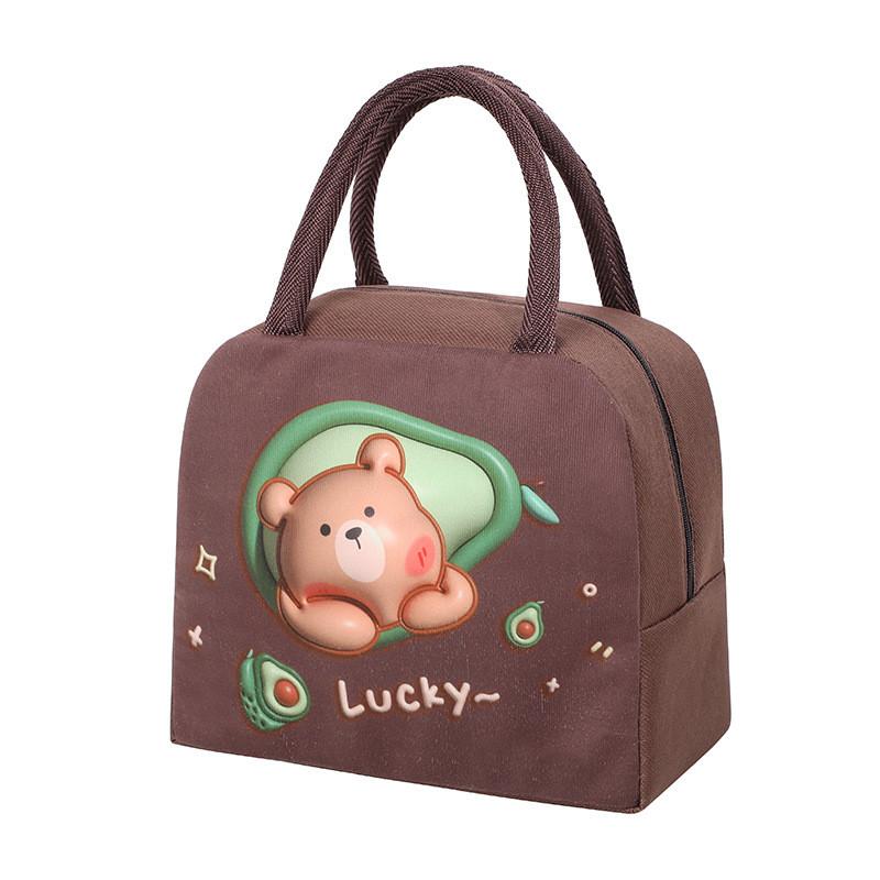 3D Cute Lunch Box Reusable Lunch Bags for Women Cute Lunchboxes Kawaii Animal Lunch Bag Cooler for Picnic Office Work Travel