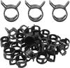 20 Pcs 10mm Inner Diameter Spring Clamp Fuel Pipe Fastening Clip Suitable for Fuel Pipe Water Pipe Trachea Black