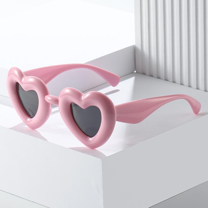 Candy Inflatable Sunglasses Women'S Y2K Trend Heart Sunglasses Love Glasses Women