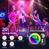 4 in 1 Disco Light Party Light with Remote Control Music Control Strobe LED Sound Control Stage Disco Light, 2 m USB Cable Party Lights Disco Ball