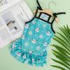 Spring/Summer Pet Suspender Dress for Dogs and Cats - Bichon & Teddy Print