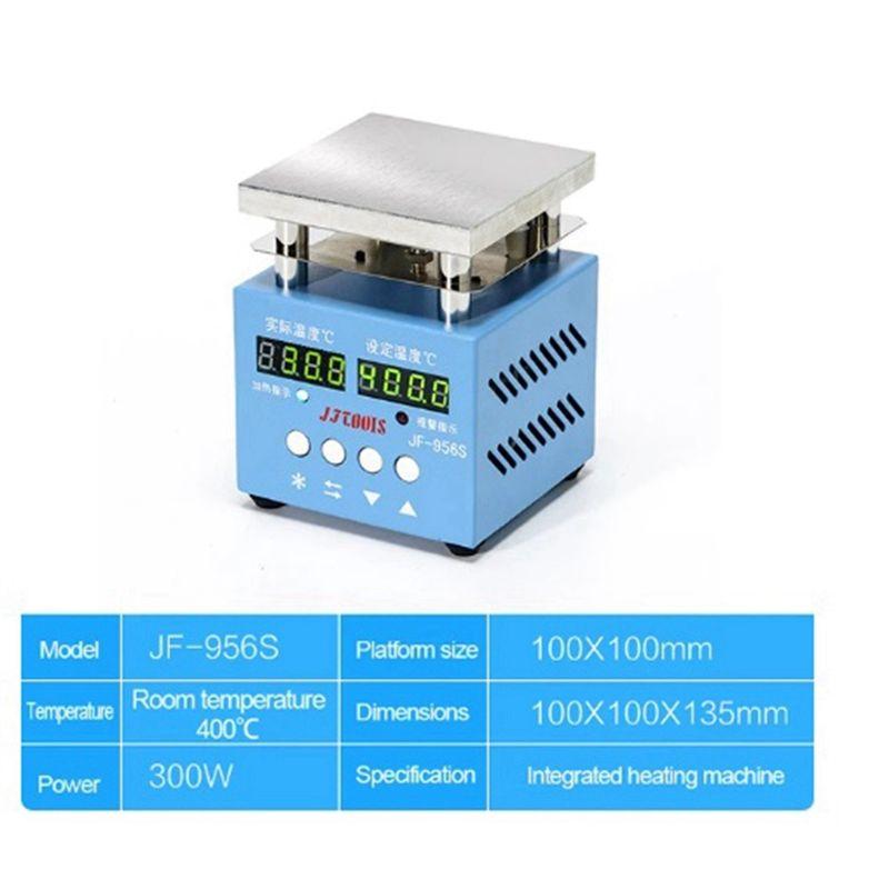 A20F-956S Heating Table 300W Dual Display Heating Plate LED Lamp Bead Welding Table Adjustable Temperature Hot Plate EU Plug