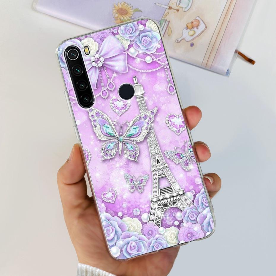 For Xiaomi Redmi Note 8 8T Phone Cases Fashion Painted Soft Silicone Back Cover For Redmi Note 8 Pro Funda Note8 T 8Pro Bumper