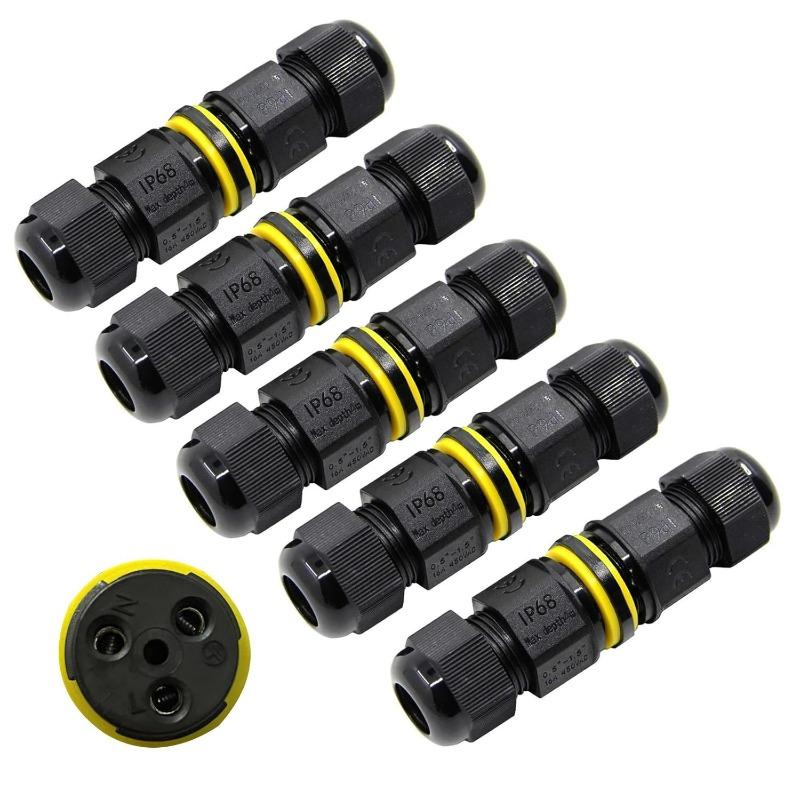 Power Cable Connectors Wire Connector Vertical Electrical Wiring Terminals Wire Repair Extend 2/3/4 Pin Diameter 5-9/9-12mm