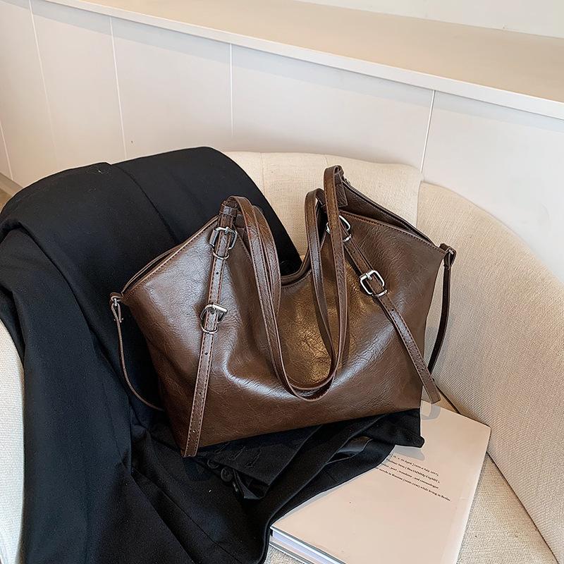 

Tooxika Новая ретро-сумка большой вместимости для женщин, простая и универсальная сумка через плечо