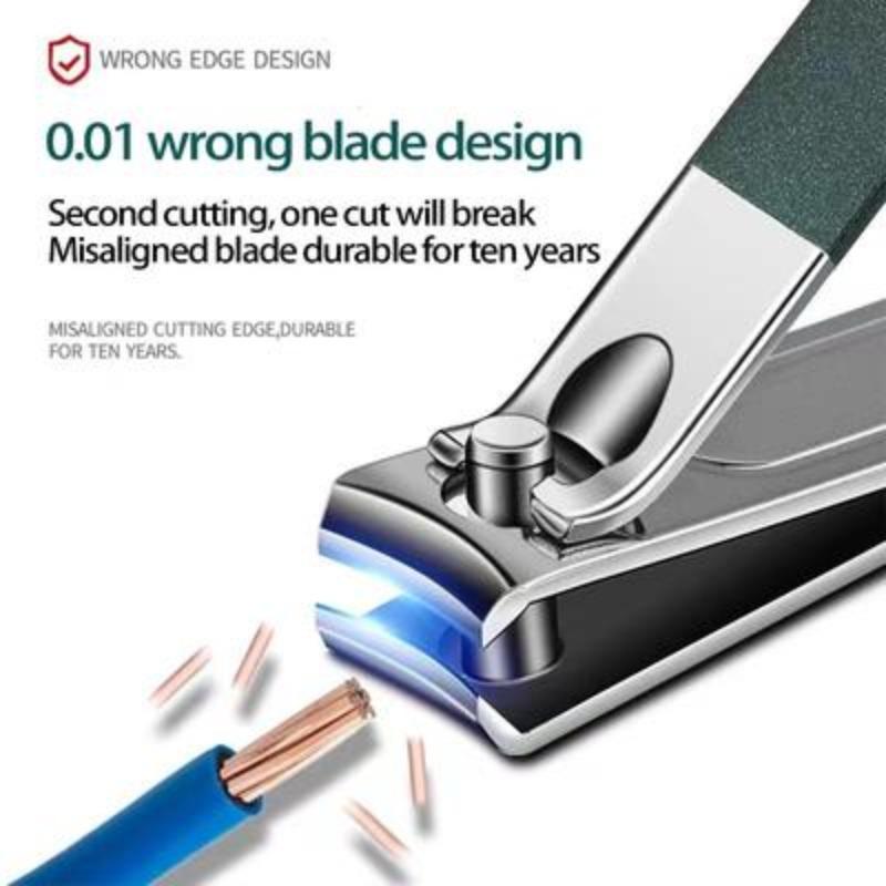 German Quality 6-piece Dark Green Portable Nail Care Set with Nippers, Scissors and Pedicure Tools