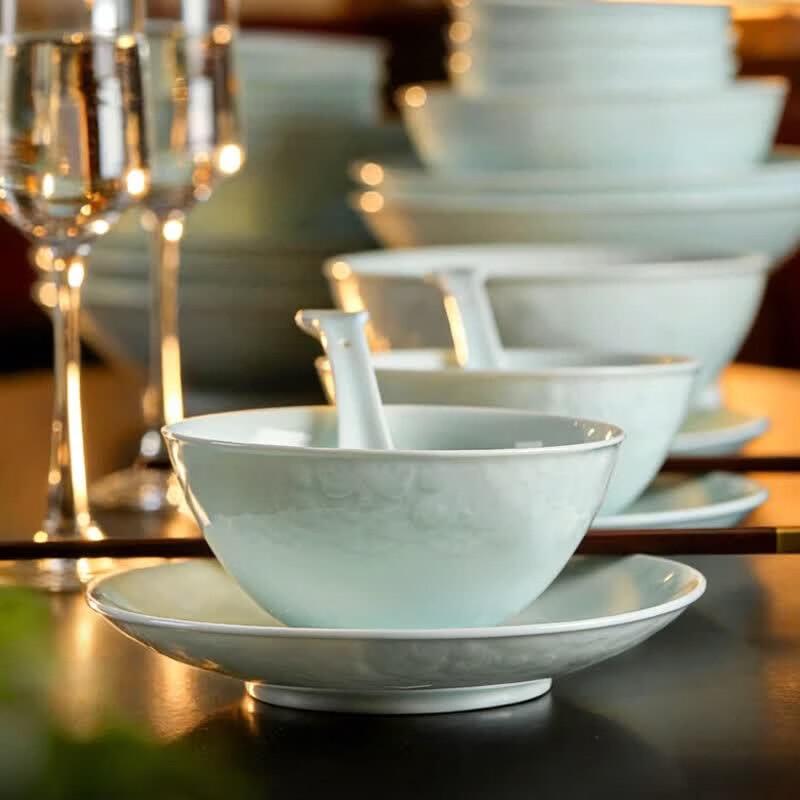Aowei Jingdezhen Celadon Dining Set