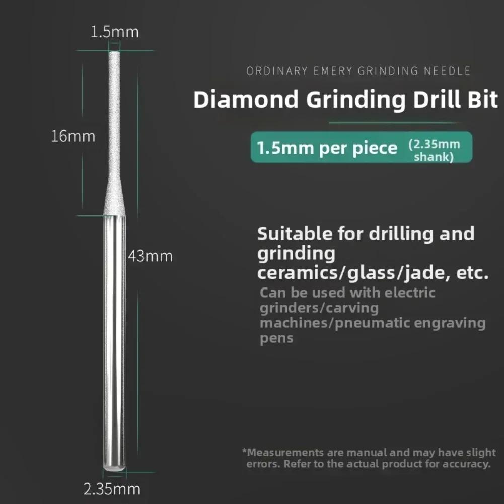 Jewelry Drill Bits Diamond Drill Bits Diamond-coated Tips Efficient Grinding And Drilling Precision Engraving deburring