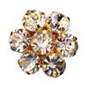 Fashion Exaggerated Super Flash Rhinestone Big Ring Catwalk Runway Modeling Photo Adjustable Ring Stylish Ornament Ring