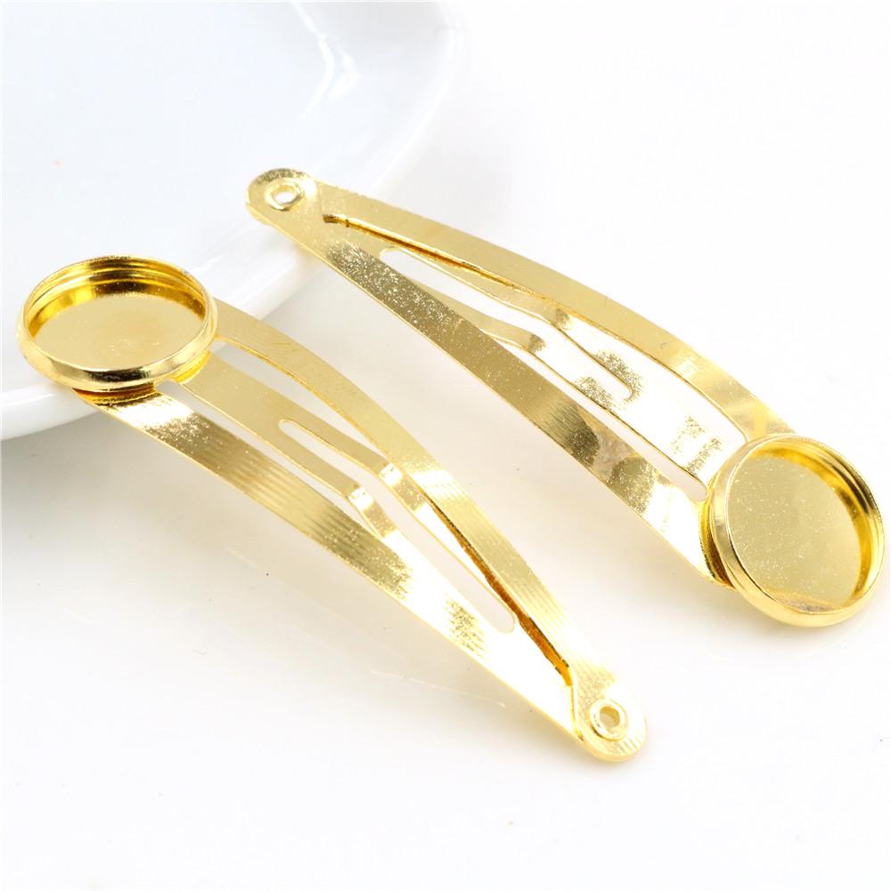 12mm 20mm 10pcs High Quality Classic 8 Colors Plated Copper Material Hairpin Hair Clips Hairpin Base Setting Cabochon Cameo base