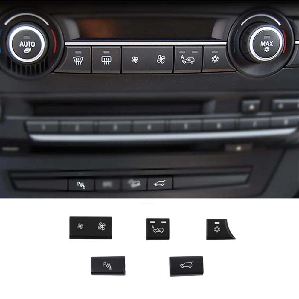5pcs/set Air Heater Climate Vent Control AC Button Switch For BMW X5 E70 X6 E71