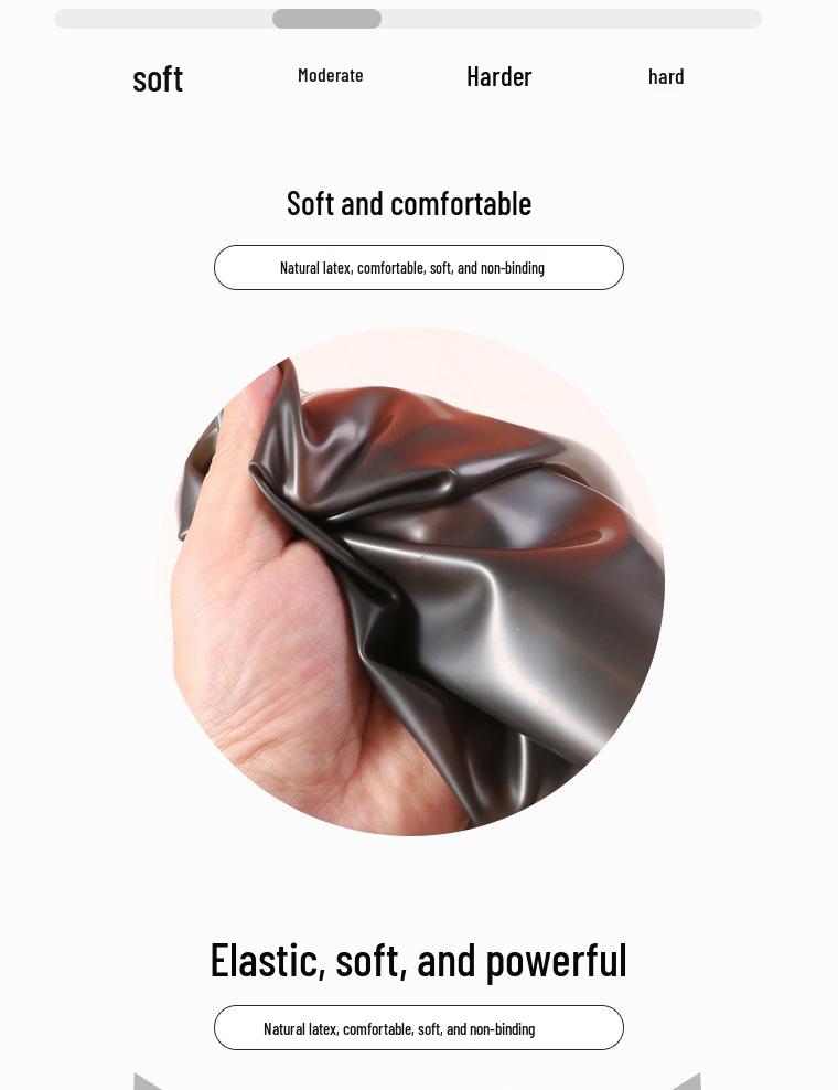 Pánské elastické latexové boxerky s 3D pouzdrem