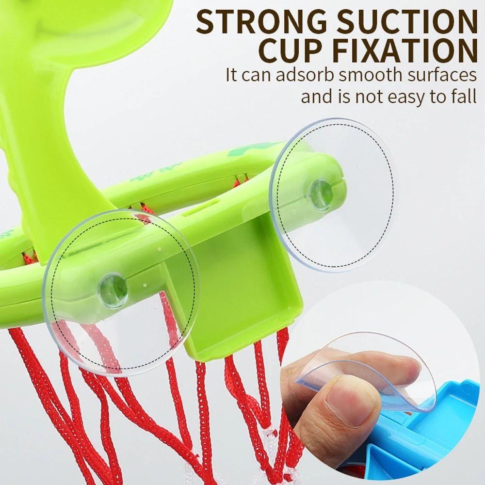 Bath Toys Bath Basketball Hoop Suction Cup Bathtub Water Play Set  Education Toys