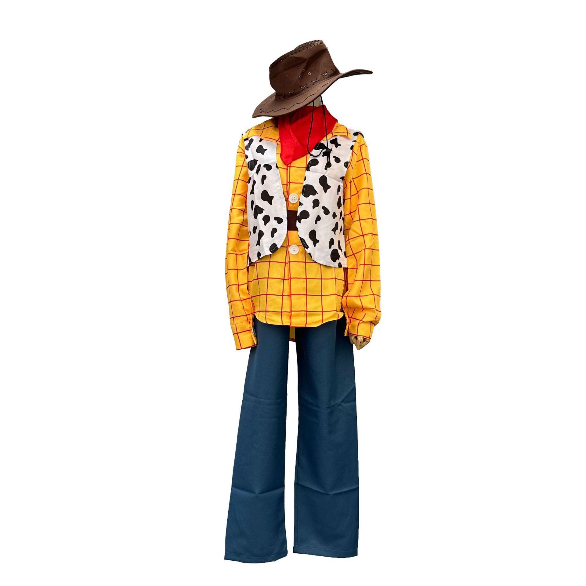 

Halloween Toy Story Woody Tracy Shepherd Adult Child Cosplay Stage Costume XL
