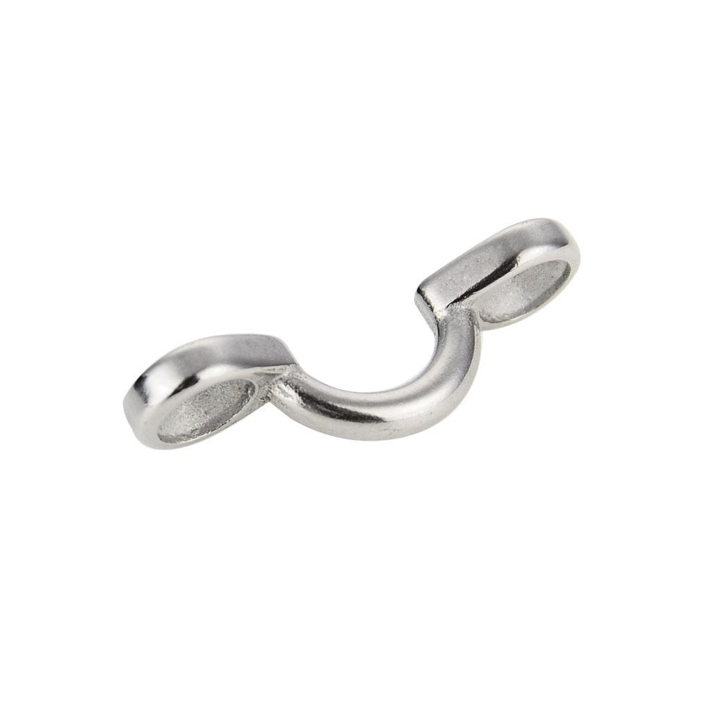 2pcs Wire Eye Strap Boat Resistant Loops Rustproof Anti-Corrosion Hard Tie Hardware Wear-Resistance Marine Casting