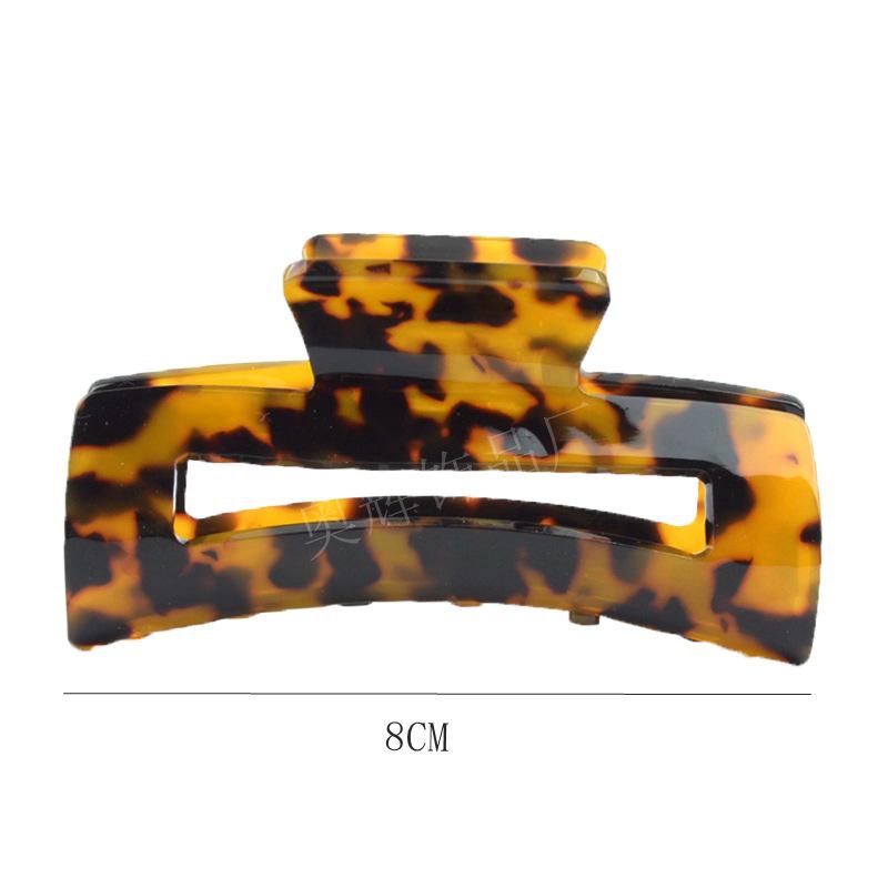 Frosted Large Acetate Hair Claw Clip - Back of Head Hair Grab Accessory