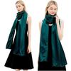 240*65cm Extra-long Women's Silky Satin Shawls and Wraps, Lightweight Head Scarves, Evening Pashmina Vintage Sheer Stole