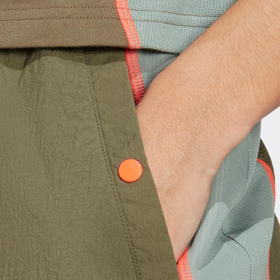 Adidas Lift Your Mind Color Block Sports Long Skirt Women Skirts Olive-Green IP3725