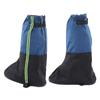 A Pair Shoes Cover Boots Gaiters Blue Waterproof Antiskid Boots Gaiter with Reflective Strip for Hiking Size L