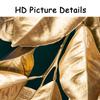 Moderne Goldene Blätter Grüne Pflanze Bild Poster Leinwand Druck Malerei Wand Kunst Gang Wohnzimmer Wohnkultur Cuadros Dekoration