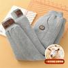 Children Thick Cotton Pants Winter Boys Girls Padded Plush Velvet Trousers Big Kids Lamb Wool Warm Snow Pants 4-14 Years