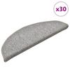 Stair Mats 30 Pcs. Light Gray 56X17X3 Cm