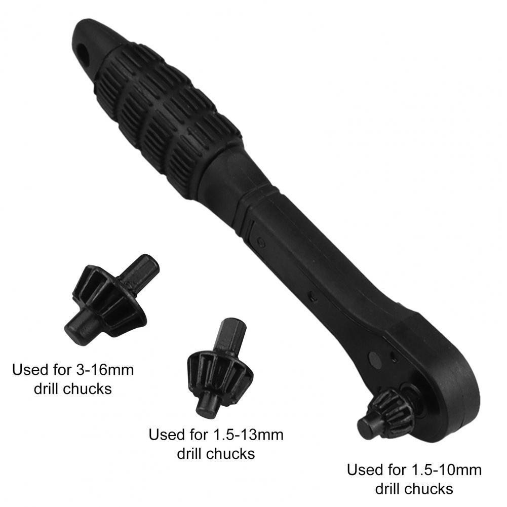 Electric Drill Chuck Key Universal Double-ended Ratchet Drill Chuck Key Multifunctional Wrench Key Multifunctional Wrench