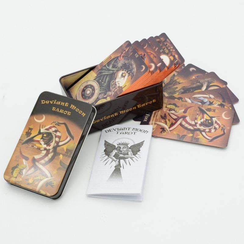 78Pcs Longest Dream Tarot Card Set Divination Tool With Detailed Guidebook Colorful Frame Fortune Telling Cards