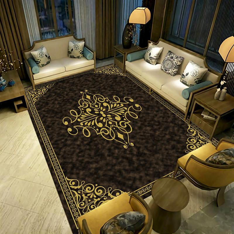 Persian Living Room Carpet  Bedroom Bedside Carpet Retro Ethnic Style Carpet Hotel Home Stay Carpet
