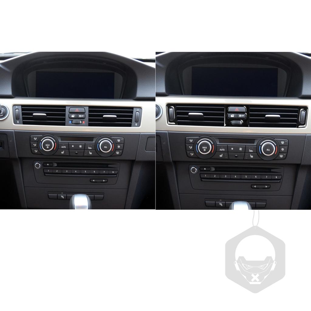 For Bmw 3 Series 2005-2012 E90 E92 E93 Piano Black Air Conditioner Outlet Plastic Plate Trim Car Interior Accessoriers Sticker