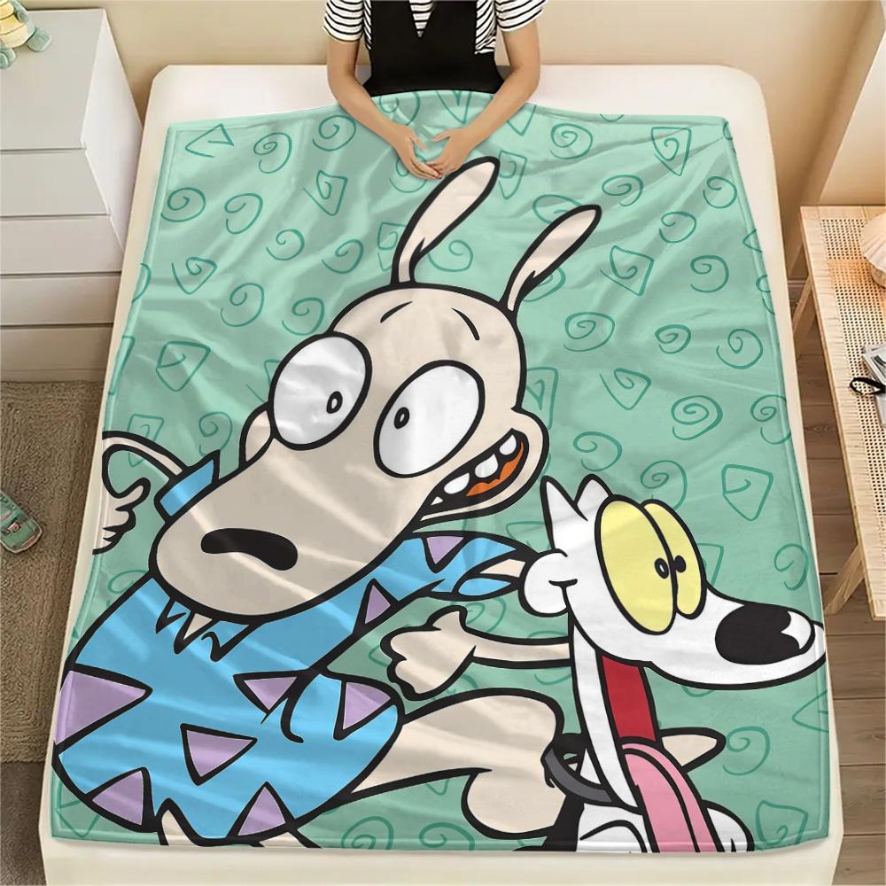 Rocko Flannel Blanket, High quality Comfortable for All Seasons, Home Decor, Warmth and Comfort