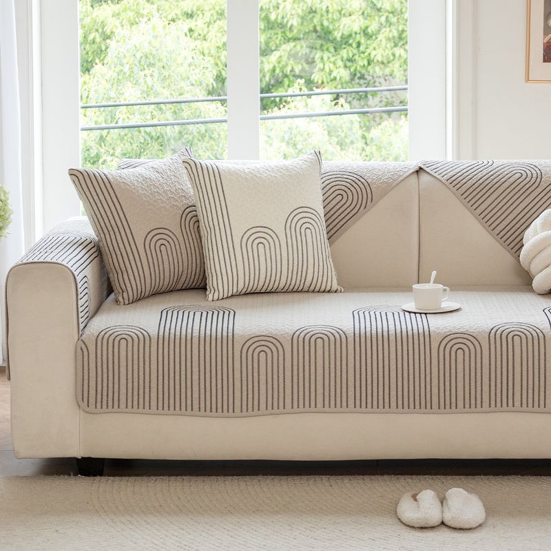 

2025 New Arrival Embroider Washed Cotton Sofa Cushion All Year Round Neutral Non-Slip Pure Cotton Cushion Cotton Fabric Craft Slipcover Cover Seinachakchi 70 * 70cm
