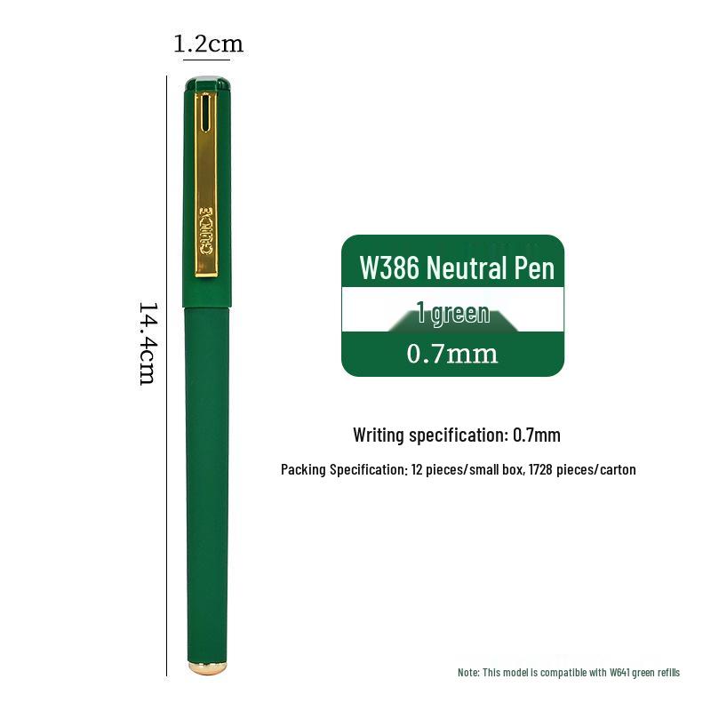 Schwarzer Neutraler Kalligraphie-Stift: 5000-Jahres-Großkapazität, Schreibübungen für Schüler, Grüner Augenschutz