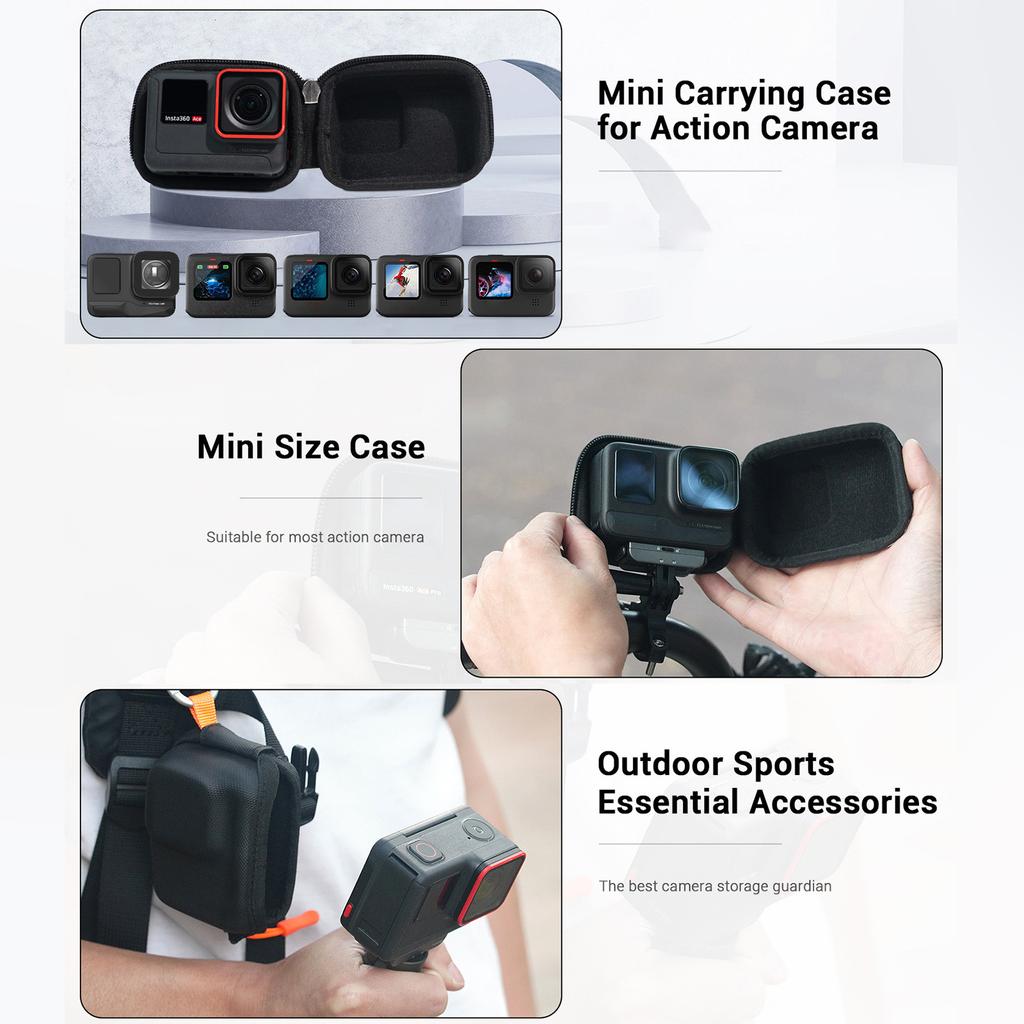 Portable Carry Case Storage Bag Moulded Precise Placement Hard Shell for Insta360Ace Pro Accessory