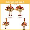 Thanksgiving Turkey Plush Decoration Doll Harvest Festival Faceless Doll