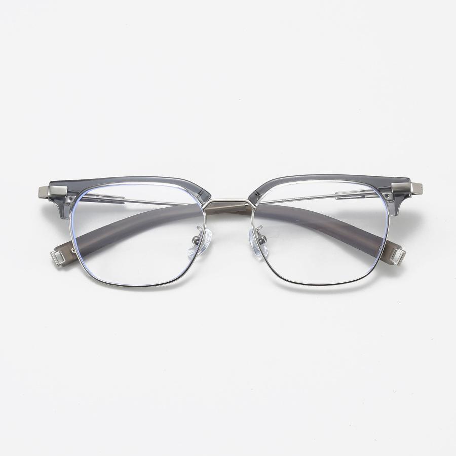 00179 Retro Day Eyebrow Frame Men'S And Women'S Myopia Glasses Frame Trendy Literary Flat Mirror Frame Can Be Matched With Degrees
