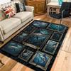 Black Marlin Collection Pattern Rug Floor Mat for Living Room or Bedroom Soft and Comfortable Carpet a Gift for Birthday and Holiday.
