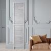 Wood Room Divider Wooden Privacy Screen 6 Panel Room Separation Divider