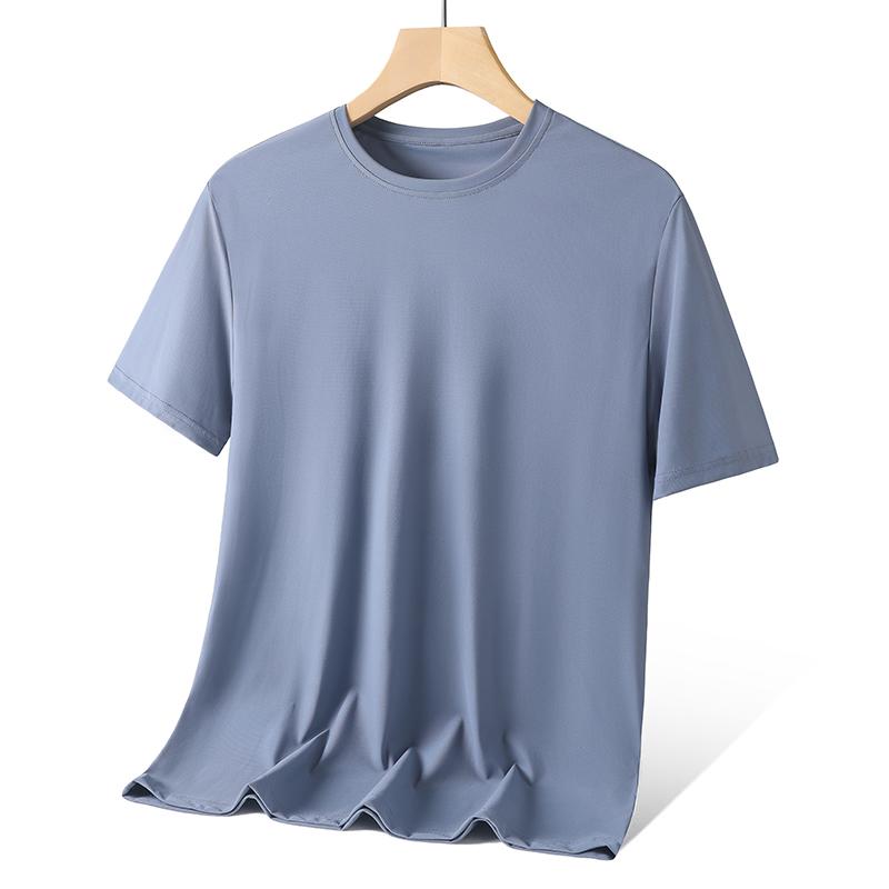 Ice Silk Mesh Short-sleeved Quick-drying T-shirt Men's Sports Casual Loose Cool Top