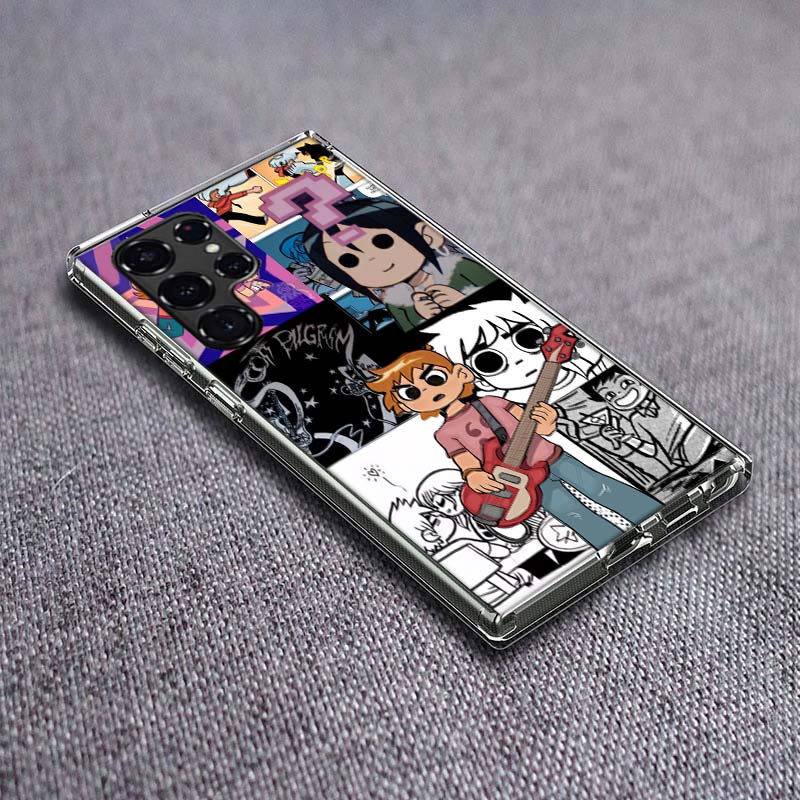 Scott Pilgrim Anime Phone Case For Samsung Galaxy S24 S23 S21 S20 FE S22 S26 Ultra S25 Edge S10 Plus Cover Clear TPU Capa Shell