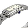 SEIKO náramkové hodinky dámské obdélníkový ciferník quartz SWR083 stříbrné zahraniční model