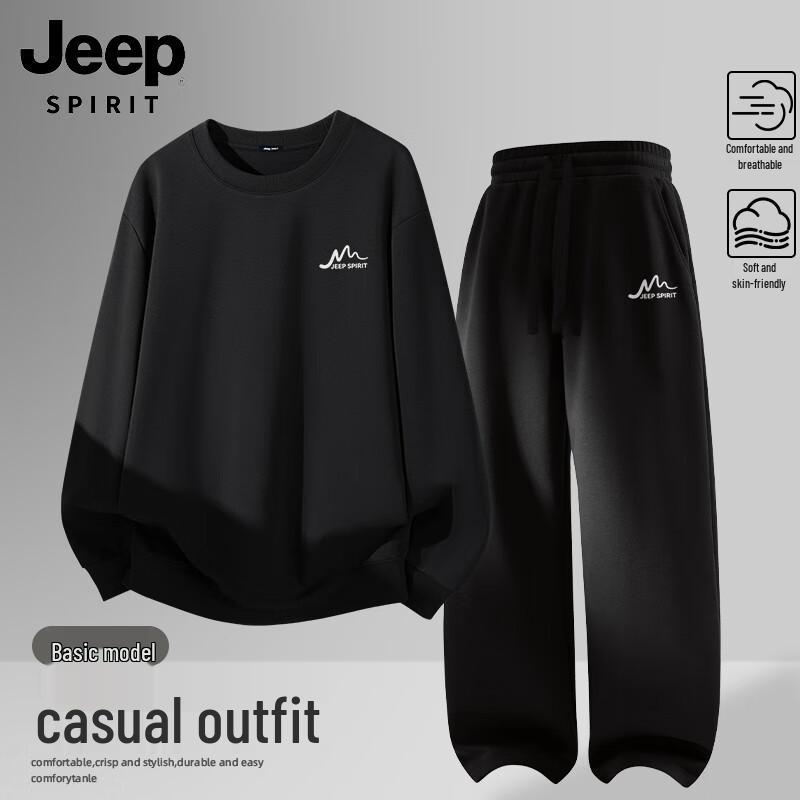 

JEEP SPIRIT Men s Fall/Winter Sweatshirt & Pants Set XL