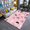 Whimsical Playful Nature Icons Carpet Yoga Living Room Room Decor Children's Crawling Mat Doormat Area Rug Games Mat