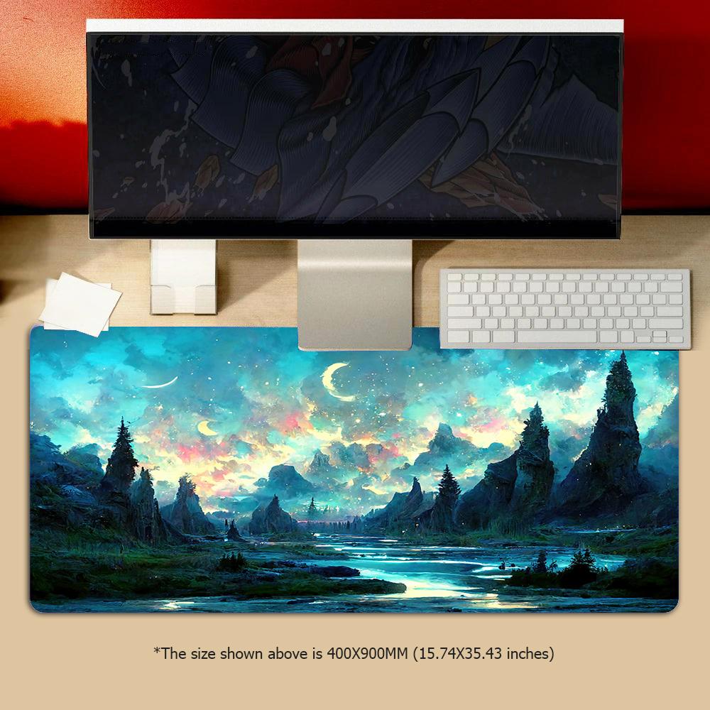 Green Forest Mouse Pad Gamer Mat Mousepad XXL Mouse Mat Large Keyboard Mat Desk Pad Mousepads For Computer Laptop Mouse Pads