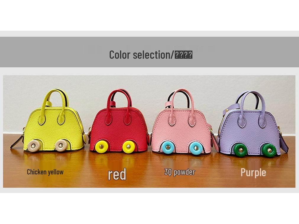 Mini Wheel Shell Bag Charm: Cute Coin Purse & Earphone Accessory - New Bowling Bag Charm