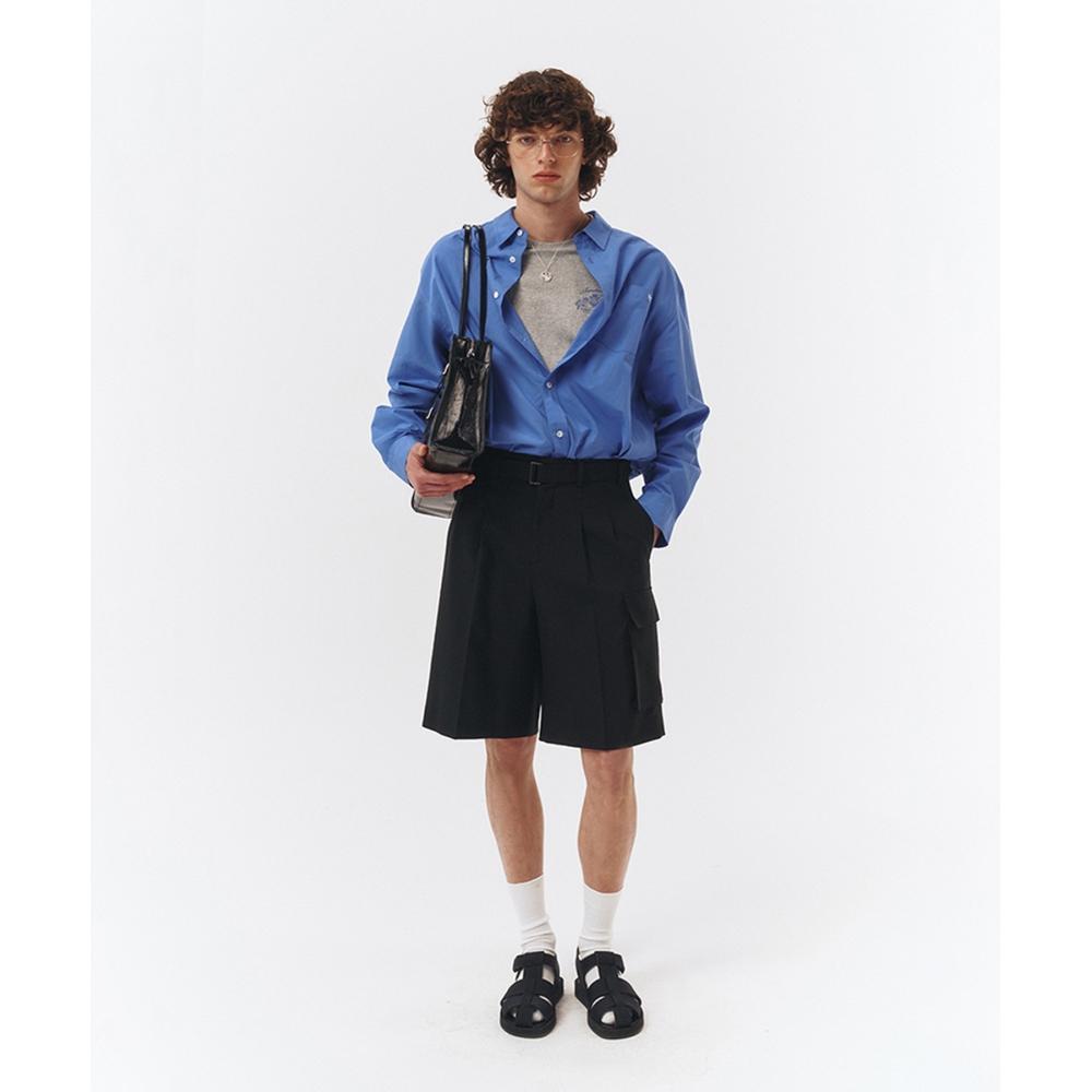 

DUNST BELTED MULTIPOCKET BERMUDA SHORTS BLACKMUDPA3B325BK