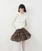 Leobyui Cabbage Tiered Skirt Brown