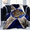Print Freemasonry Flannel Blanket Masonic Air Conditioning Sofa  Portable Travel Camping   Suitable for All Season