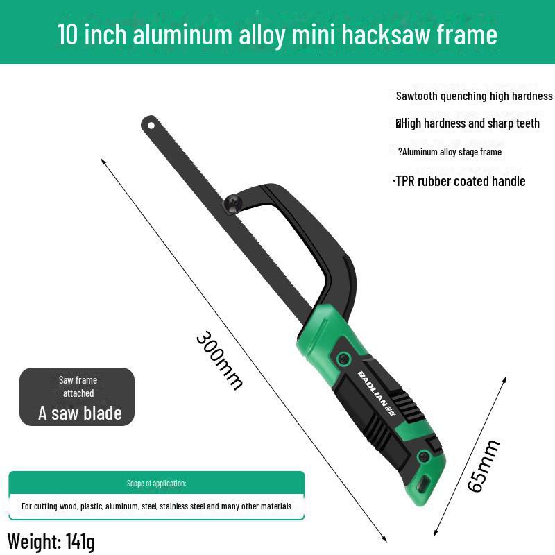 Baolian Multipurpose Handheld Hacksaw for Wood and Metal Cutting
